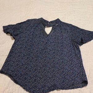 Maeve Blue Patterned Top